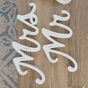 His & Hers Mr. & Mrs. Signage